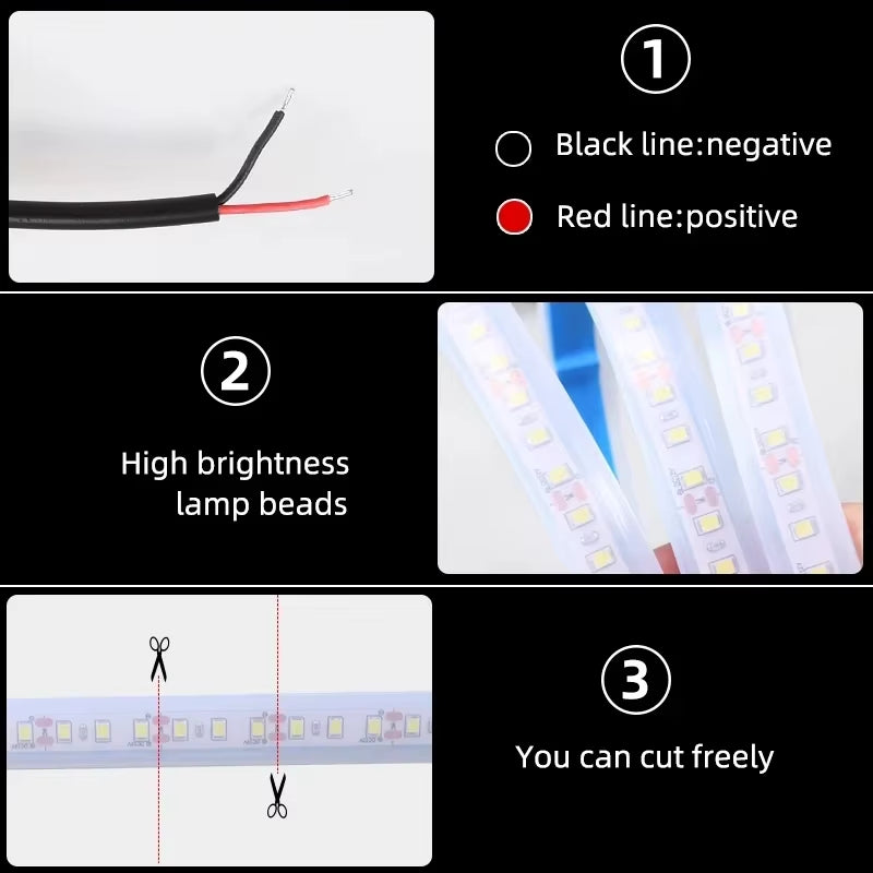 150Cm LED Daytime Running Light Scan Starting Car Hood Decorative Lights DRL Auto Engine Hood Guide Decorative Ambient Lamp 12V