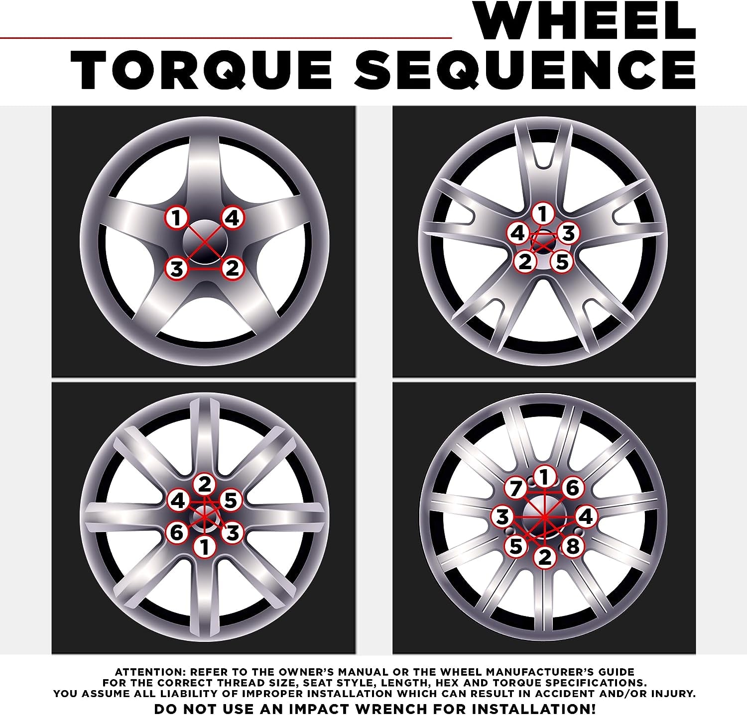 1704SNEO-20AM Neo Chrome 1/2"-20 Bulge Acorn Lug Nuts, 20 Pack